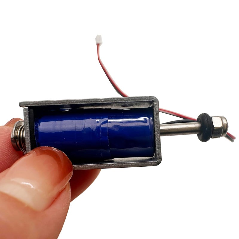 SUQUUB 2PCS Mini Push Pull Solenoid DC24V 3A 15W 10mm Stroke Auto-Reset Solenoid Magnet Electromagnet Mini Linear Actuator 3.5-65N DS-P0630L-05 - Image 2